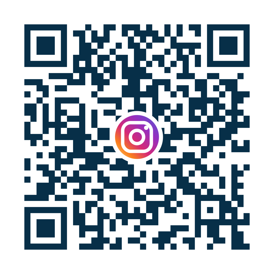 Cod QR Instagram, cu logo Instagram în centru. Link către instagram.com/vatracolibita