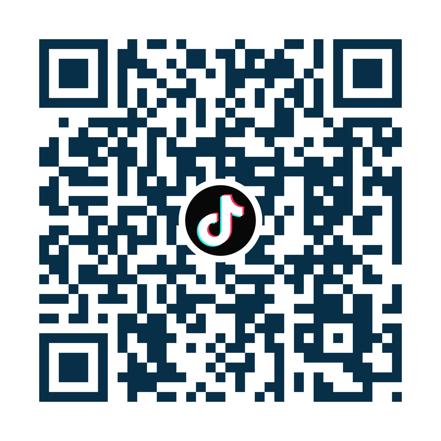 Cod QR TikTok, cu logo TikTok în centru. Link către tiktok.com/@vatra.colibita
